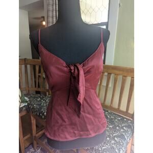 XS Abercrombie & Fitch Deep Red Tie Tank